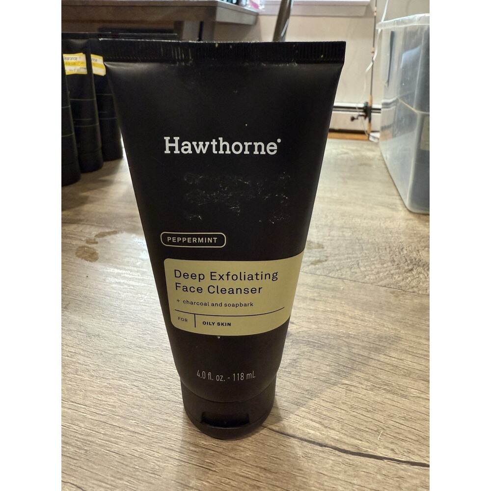 Hawthorne Peppermint Deep Exfoliating Face Cleanser 4oz Charcoal + Soapbark Oily